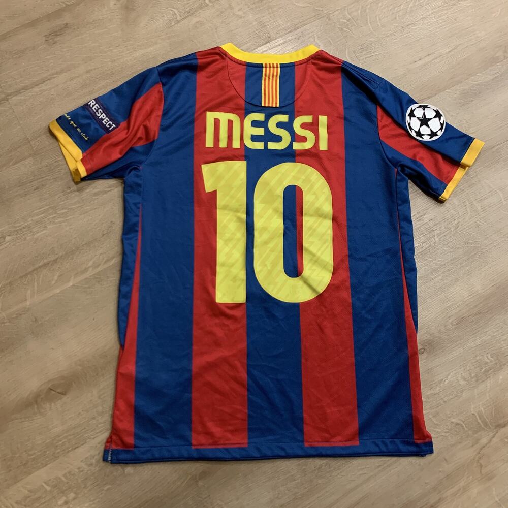 Nike FC Barcelona 2010/2011 Home Jersey Mens Small Final Reissue Retro Messi #10
